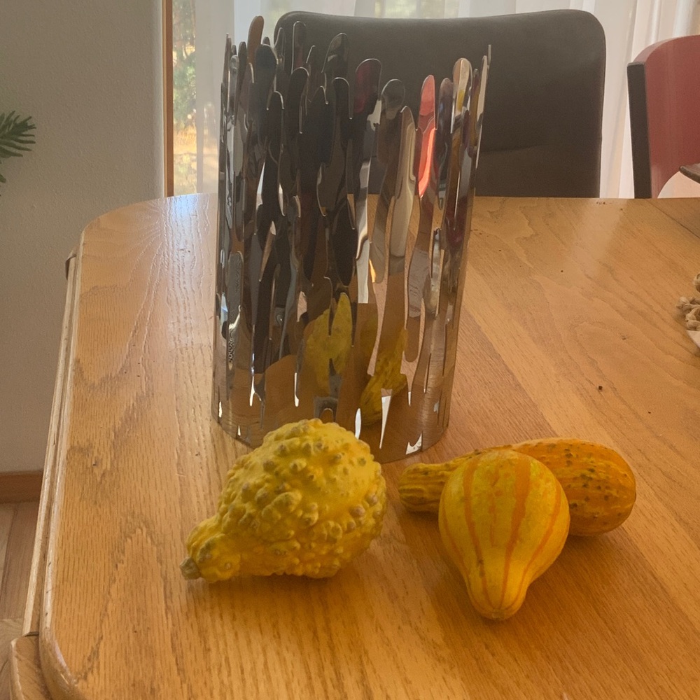 Alessi Silver Kitchen Utensil Holder